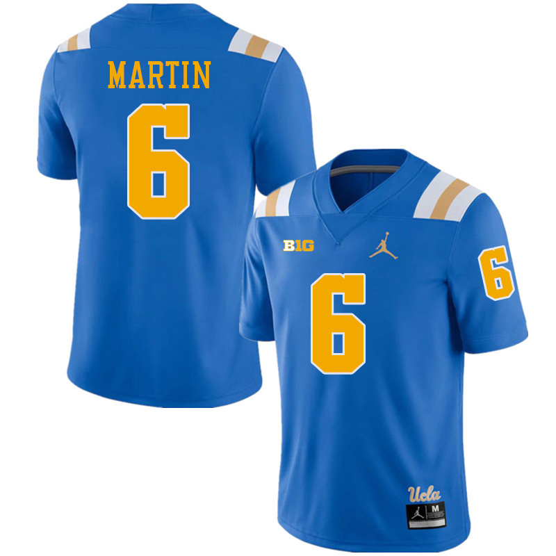 UCLA Bruins #6 Justyn Martin Big 10 Conference College Football Jerseys Stitched Sale-Royal